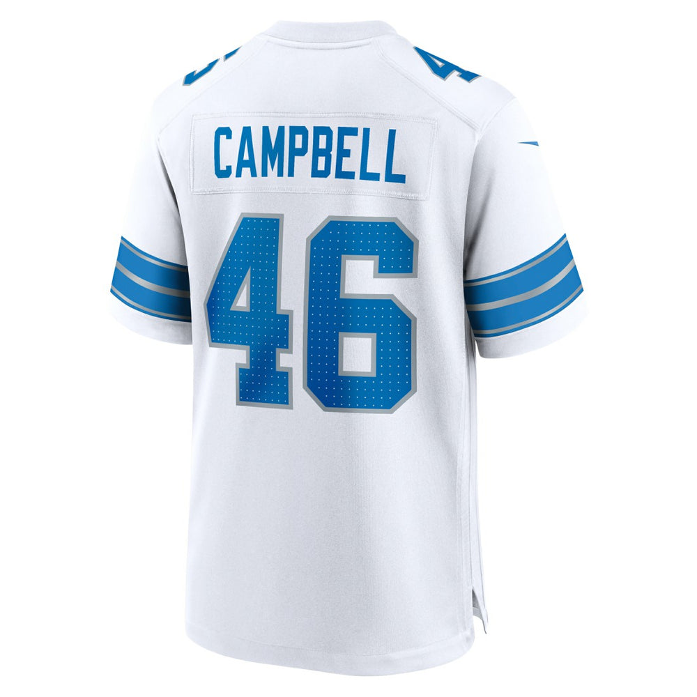NFL Detroit Lions Jack Campbell  White Game Jersey