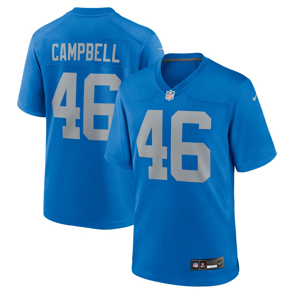 NFL Detroit Lions Jack Campbell  Alternate Game Jersey