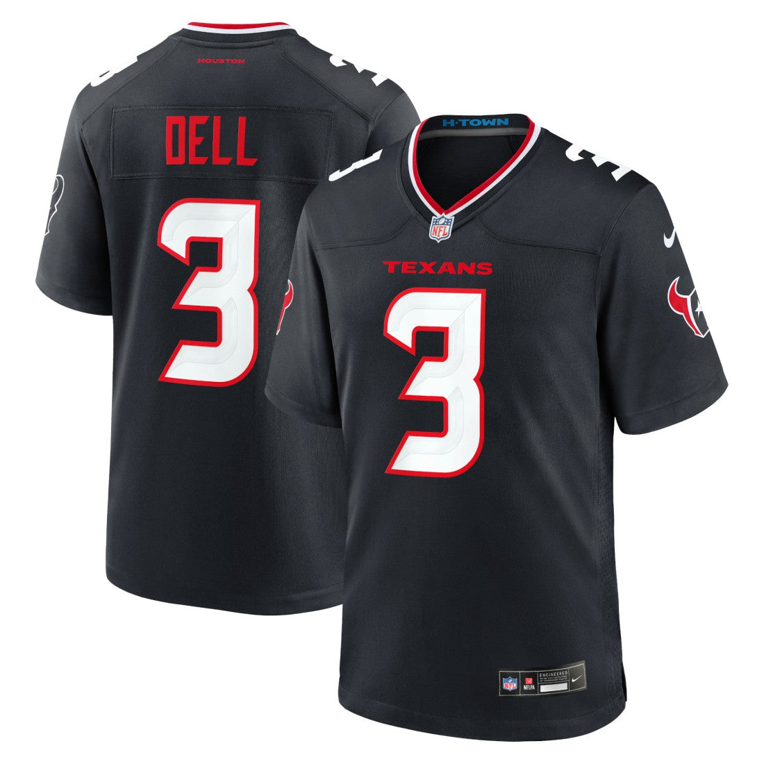 NFL Houston Texans Tank Dell  Game Jersey