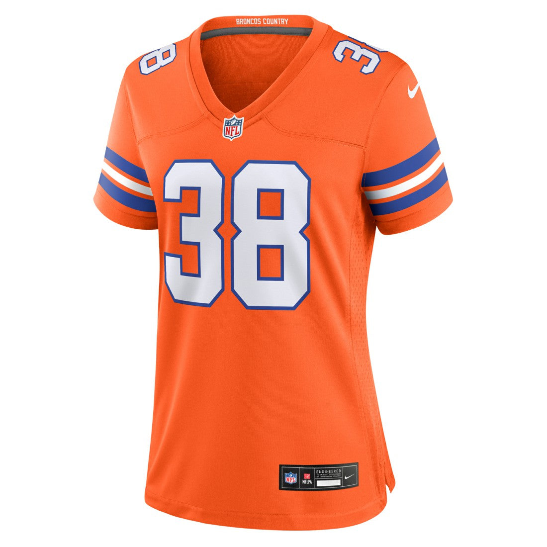 NFL Denver Broncos Jaleel McLaughlin  Women's Mile High Collection 1977 Throwback Player Game Jersey
