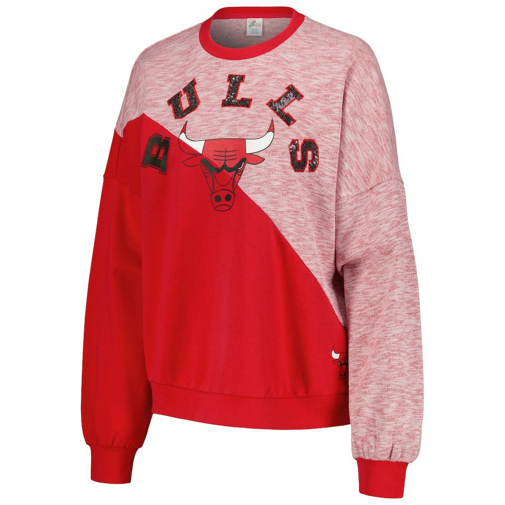Chicago Bulls G-III 4Her by Carl Banks Women's Benches Split Pullover Sweatshirt sale - Red online