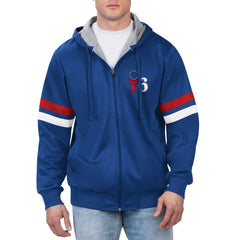 Philadelphia 76ers G-III Sports by Carl Banks Contender Full-Zip Hoodie Jacket - Royal for sale