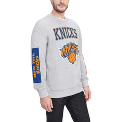 New York Knicks Tommy Jeans Hayes Crew Neck Pullover Sweatshirt - Heather Gray sale