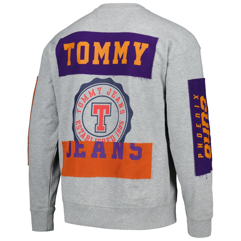 Phoenix Suns Tommy Jeans Hayes Crew Neck Pullover Sweatshirt - Heather Gray shop