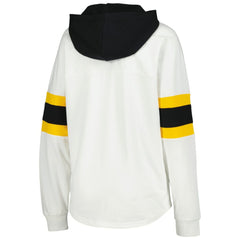 Pittsburgh Penguins G-III 4Her by Carl Banks Women's Goal Zone Long Sleeve Lace-Up Hoodie T-Shirt
