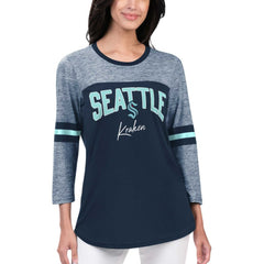 Seattle Kraken G-III 4Her by Carl Banks Women's Play The Game 3/4-Sleeve T-Shirt