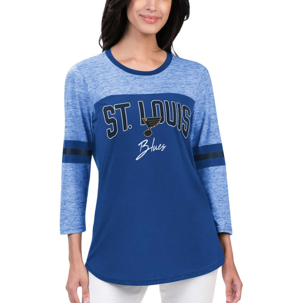 St. Louis Blues G-III 4Her by Carl Banks Women's Play The Game 3/4-Sleeve T-Shirt