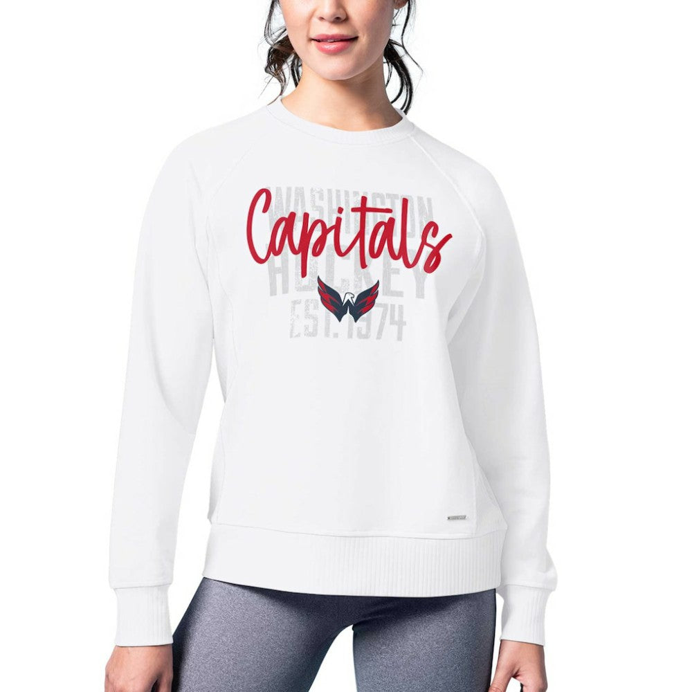 Washington Capitals MSX by Michael Strahan Women's Millie Raglan Pullover Sweatshirt