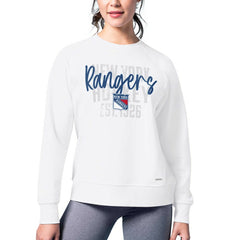 New York Rangers MSX by Michael Strahan Women's Millie Raglan Pullover Sweatshirt