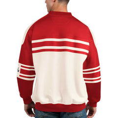 Washington Capitals Starter Defense Fleece Crewneck Pullover Sweatshirt