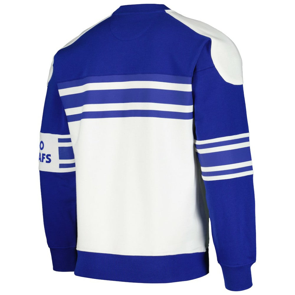 Toronto Maple Leafs Starter Defense Fleece Crewneck Pullover Sweatshirt