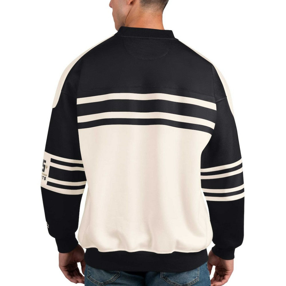 Vegas Golden Knights Starter Defense Fleece Crewneck Pullover Sweatshirt