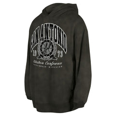 San Antonio Spurs Unisex Oversized Essentials Pigment Wash Fleece Pullover Hoodie - Charcoal | New Era cheap