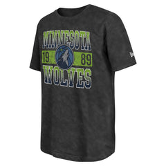 Minnesota Timberwolves Enzyme Washed Oversized T-Shirt - Black | New Era for sale
