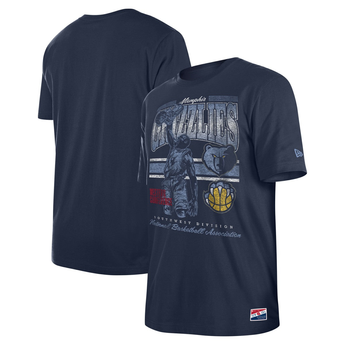Memphis Grizzlies Enzyme Wash Oversized T-Shirt - Navy | New Era online
