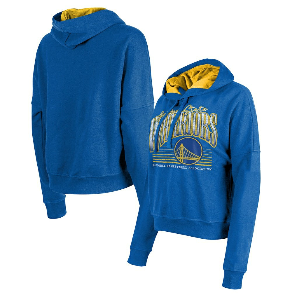 Golden State Warriors Women's Boxy Pullover Hoodie sale - Royal | New Era shop