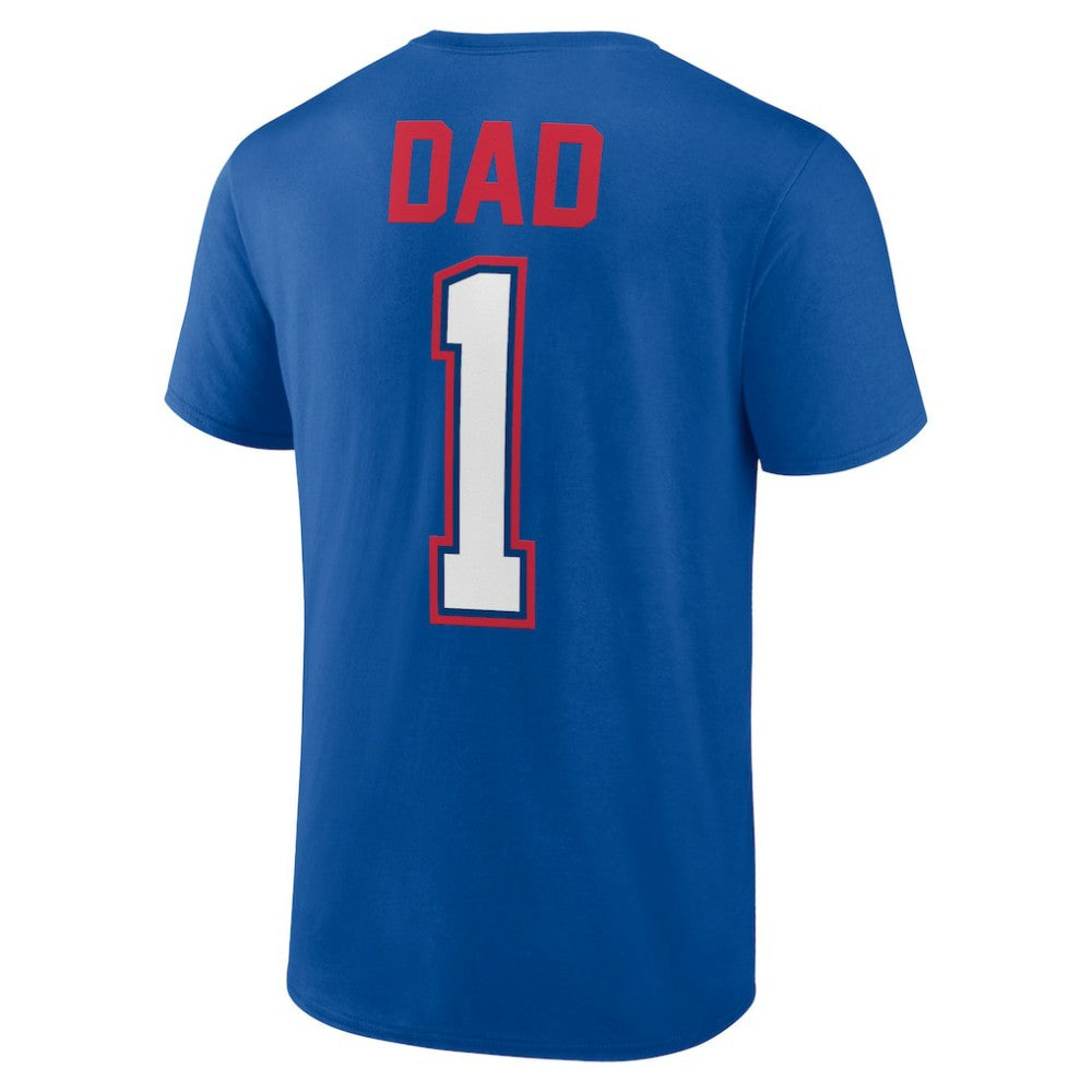 Chicago Cubs Father's Day #1 Dad T-Shirt - Royal