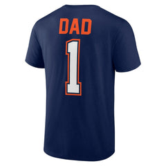 Detroit Tigers Father's Day #1 Dad T-Shirt - Navy