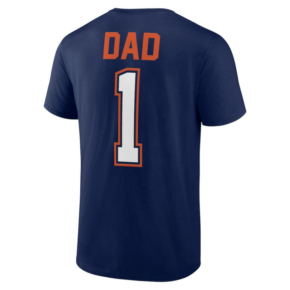 Houston Astros Father's Day #1 Dad T-Shirt - Navy