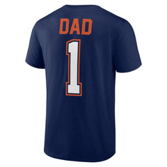 Houston Astros Father's Day #1 Dad T-Shirt - Navy