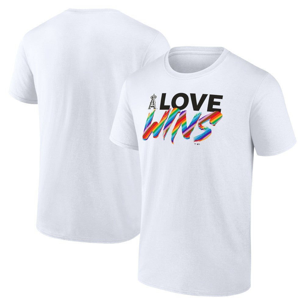 Los Angeles Angels Love Wins T-Shirt - White