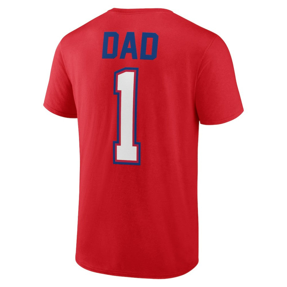 Philadelphia Phillies Father's Day #1 Dad T-Shirt - Red