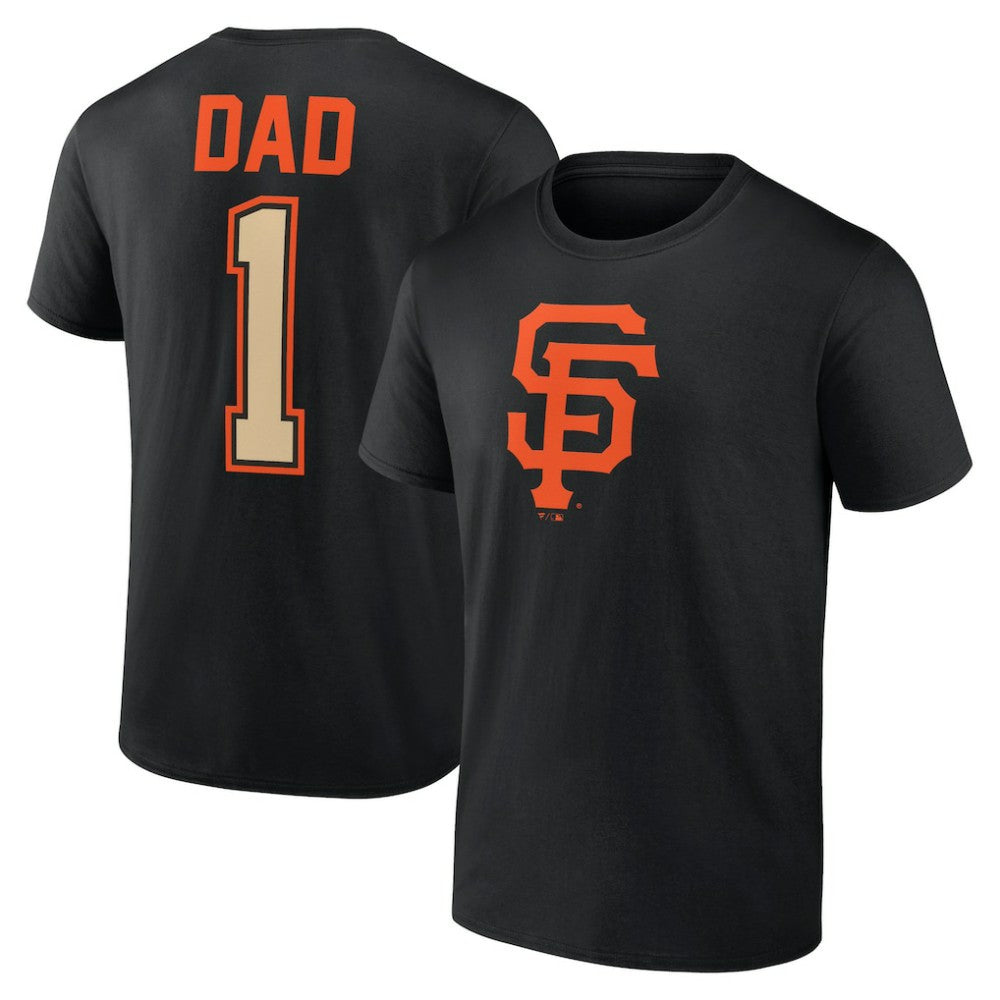 San Francisco Giants Father's Day #1 Dad T-Shirt - Black