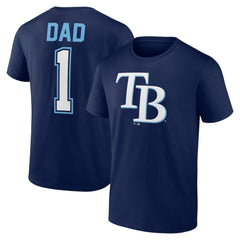 Tampa Bay Rays Father's Day #1 Dad T-Shirt - Navy