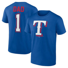 Texas Rangers Father's Day #1 Dad T-Shirt - Royal