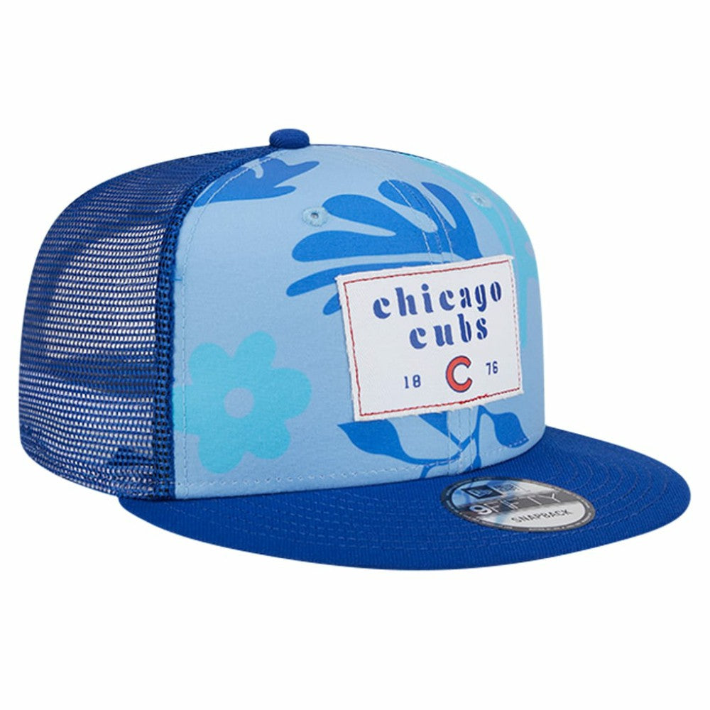 Chicago Cubs Bikini Bottom Trucker 9FIFTY Snapback Hat - Royal | New Era
