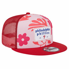 Philadelphia Phillies Bikini Bottom Trucker 9FIFTY Snapback Hat - Red | New Era