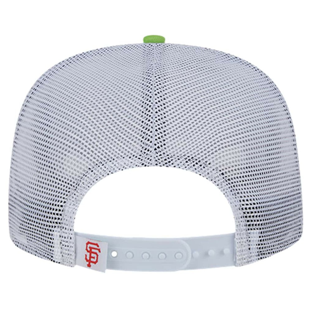 San Francisco Giants Neon Horizon A-Frame Trucker 9FIFTY Snapback Hat - Red | New Era