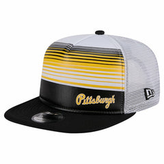 Pittsburgh Pirates Team Horizon 9FIFTY A-Frame Trucker Snapback Hat - Black | New Era