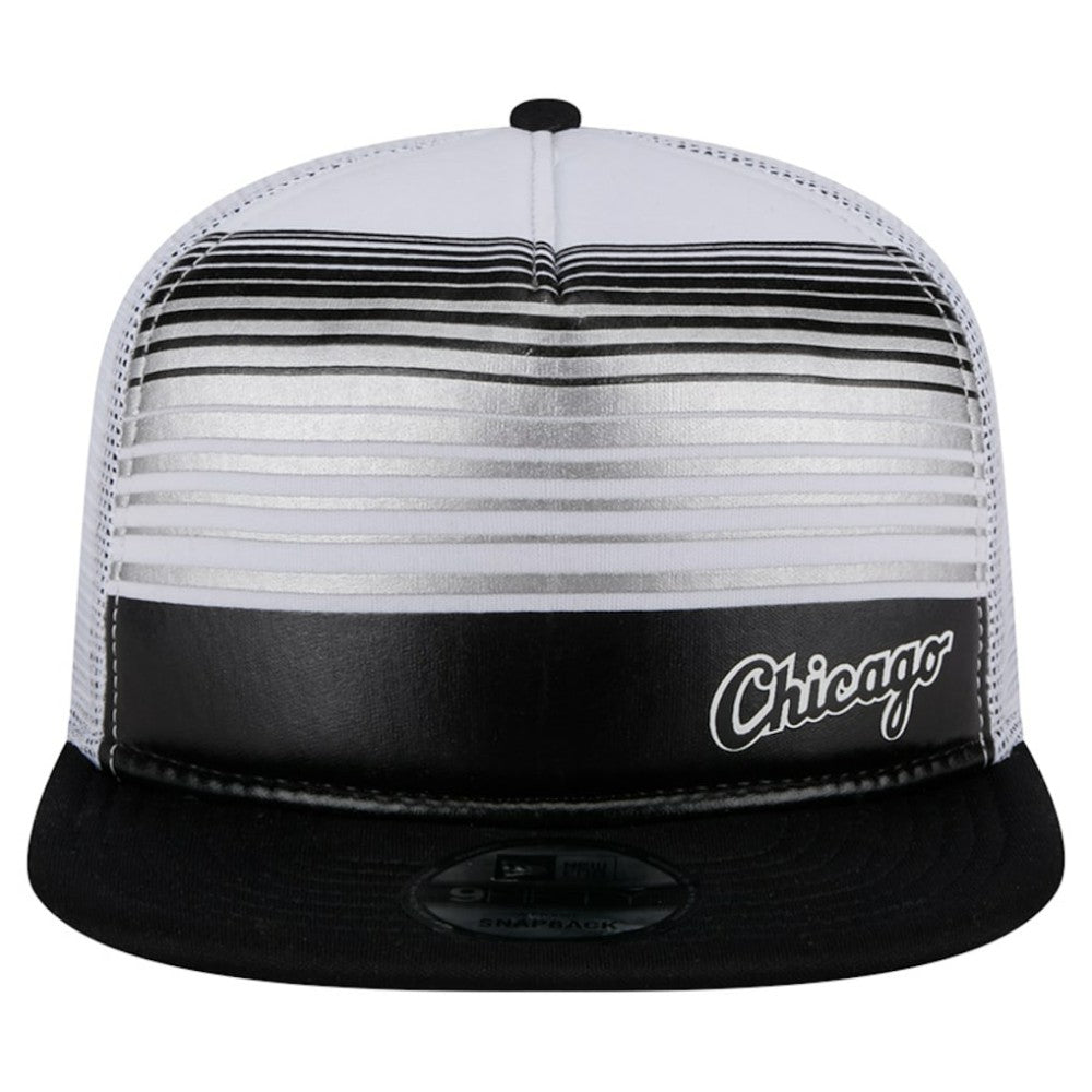 Chicago White Sox Team Horizon 9FIFTY A-Frame Trucker Snapback Hat - Black | New Era