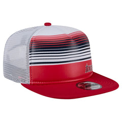 Los Angeles Angels Team Horizon 9FIFTY A-Frame Trucker Snapback Hat - Red | New Era