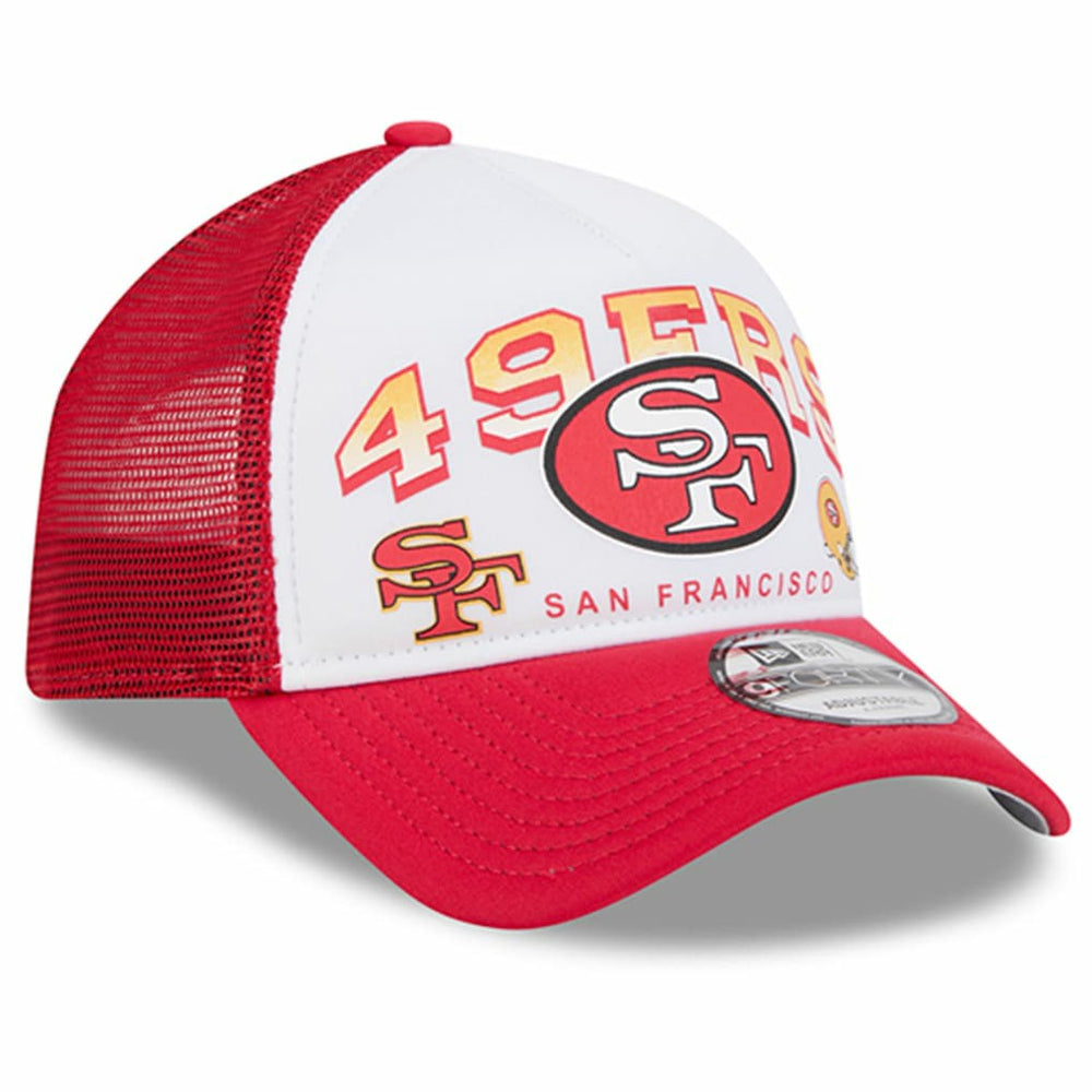 NFL San Francisco 49ers Retro Wordmark A-Frame 9FORTY Adjustable Hat