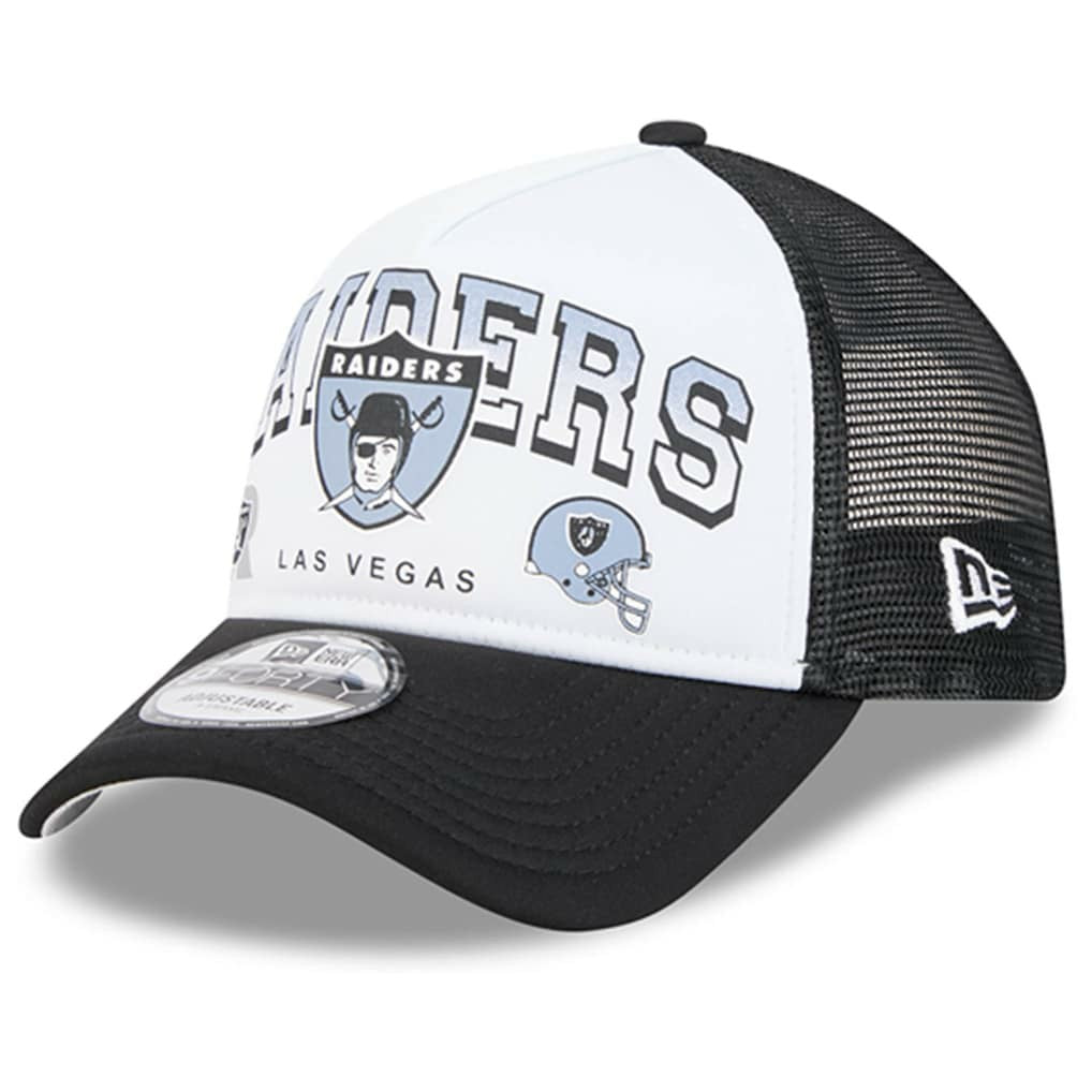 NFL Las Vegas Raiders Retro Wordmark A-Frame 9FORTY Adjustable Hat