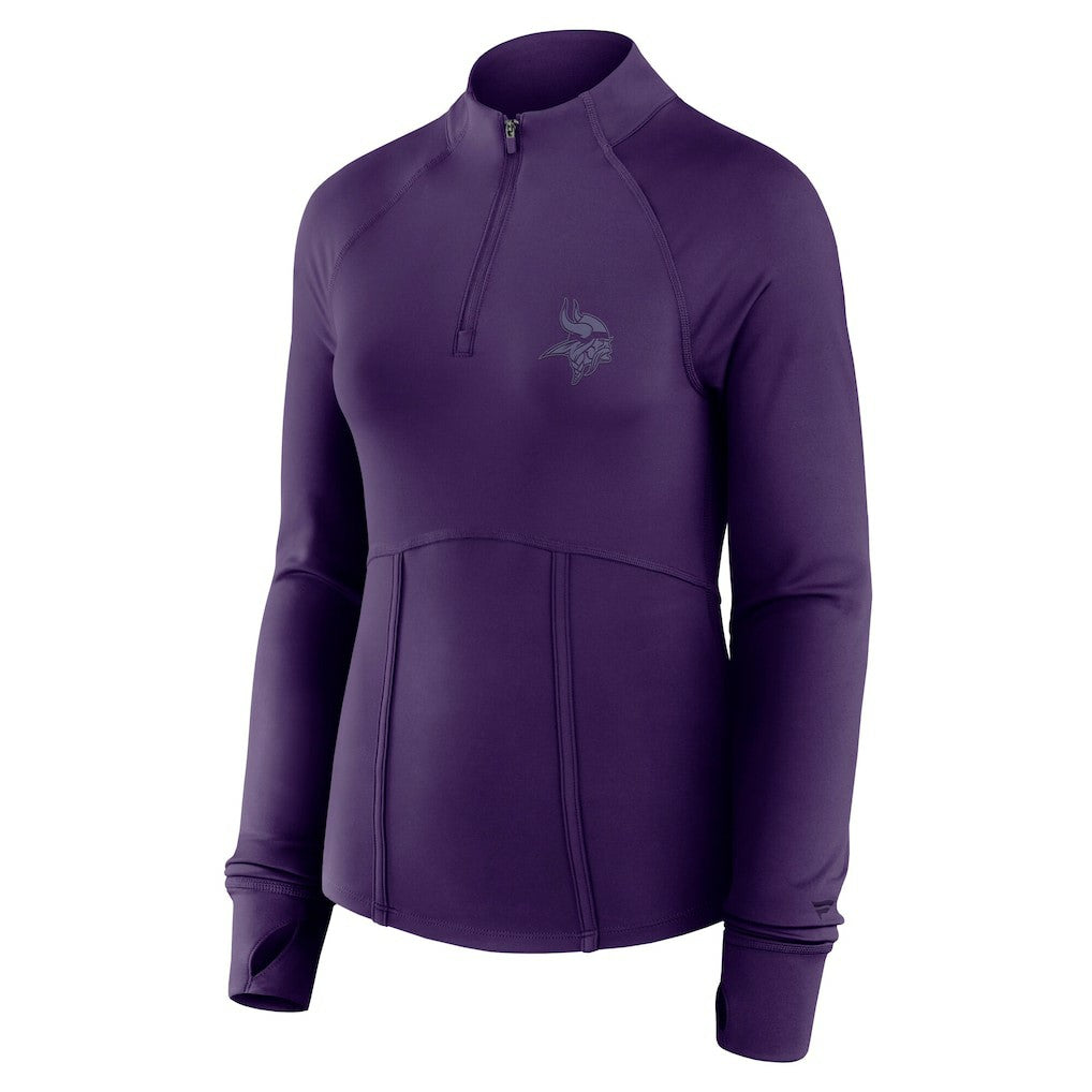 NFL Minnesota Vikings Women's Elements Raglan Quarter-Zip Jacket