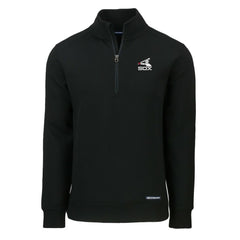 Chicago White Sox Cutter & Buck Cooperstown Collection Roam Eco Recycled Quarter-Zip Pullover - Black