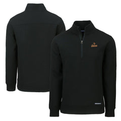 Houston Astros Cutter & Buck Cooperstown Collection Roam Eco Recycled Quarter-Zip Pullover - Black