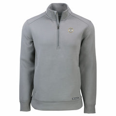 Milwaukee Brewers Cutter & Buck Cooperstown Collection Roam Eco Recycled Quarter-Zip Pullover - Gray