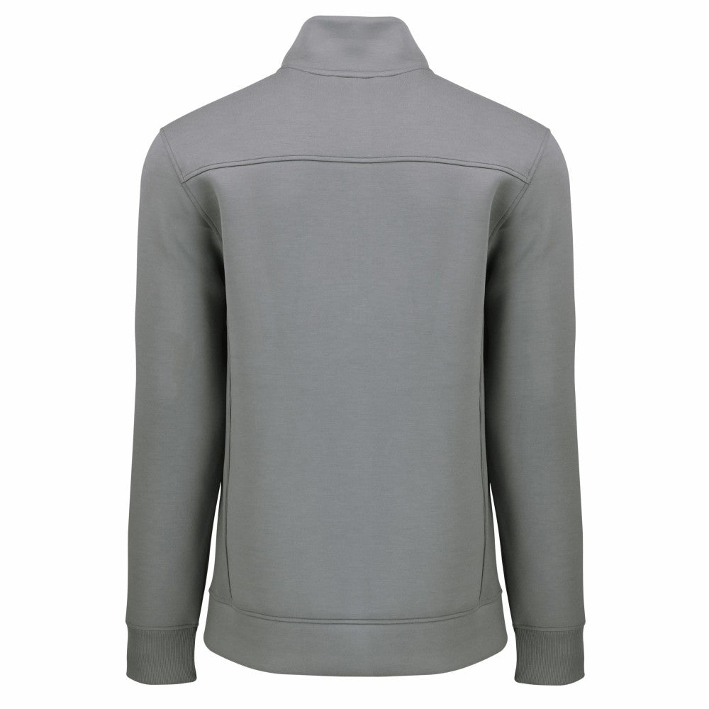 Milwaukee Brewers Cutter & Buck Cooperstown Collection Roam Eco Recycled Quarter-Zip Pullover - Gray