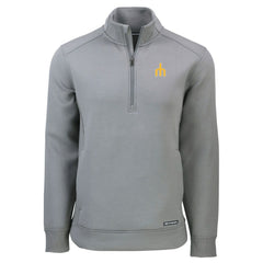 Seattle Mariners Cutter & Buck Cooperstown Collection Roam Eco Recycled Quarter-Zip Pullover - Gray