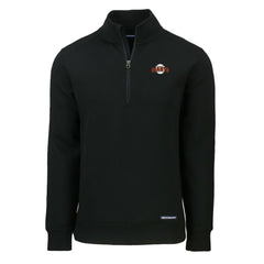 San Francisco Giants Cutter & Buck Cooperstown Collection Roam Eco Recycled Quarter-Zip Pullover - Black
