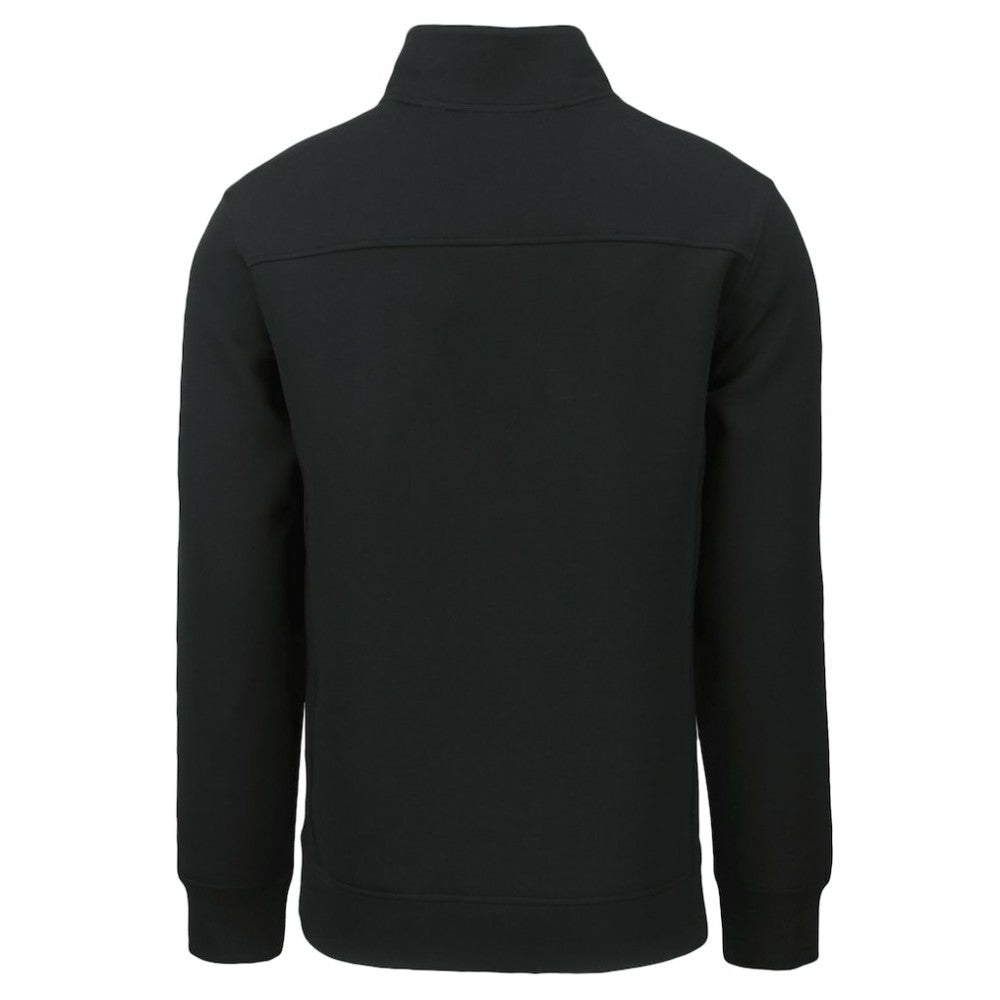 San Francisco Giants Cutter & Buck Cooperstown Collection Roam Eco Recycled Quarter-Zip Pullover - Black