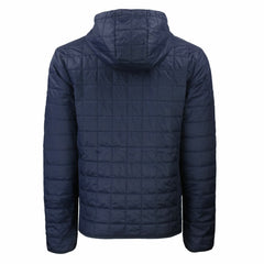 Cleveland Guardians Cutter & Buck Cooperstown Collection Rainier Primaloft Eco Full-Zip Hooded Jacket - Navy