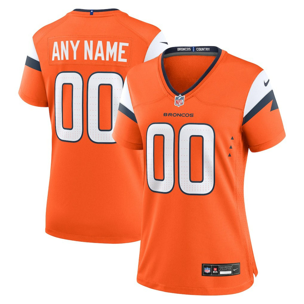NFL Denver Broncos Women's Mile High Collection Custom Game Jersey