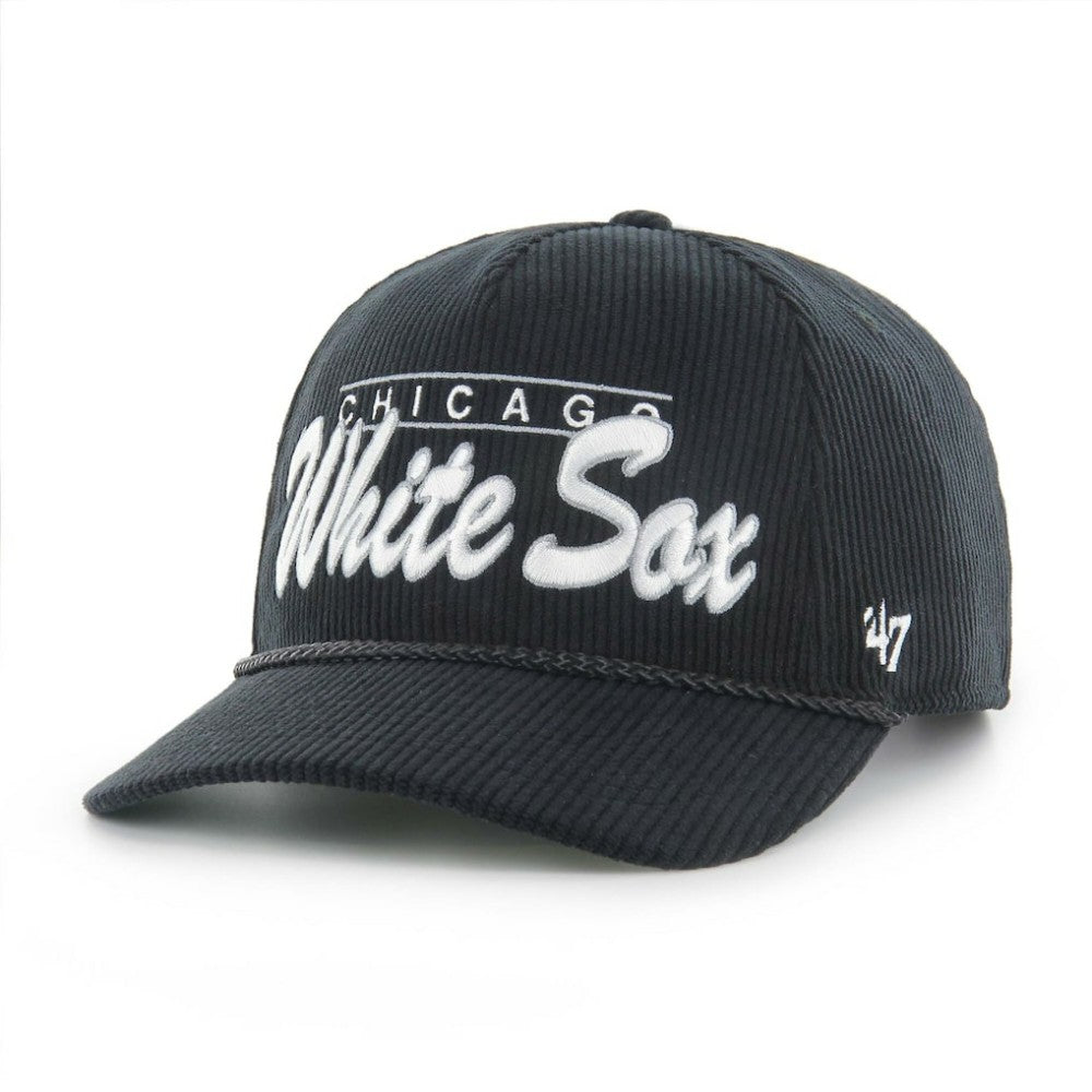 Chicago White Sox Corduroy Hitch Adjustable Hat - Black | 47 brand