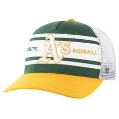 Athletics Gridiron Super Stripe Relaxed Trucker Hitch Adjustable Hat - Green | 47 brand
