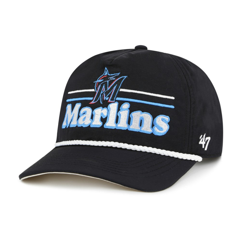 Miami Marlins Campscape Hitch Adjustable Hat - Black | 47 brand